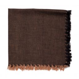 Two-Tone Napkin - Black/Coffee (Set of 2)